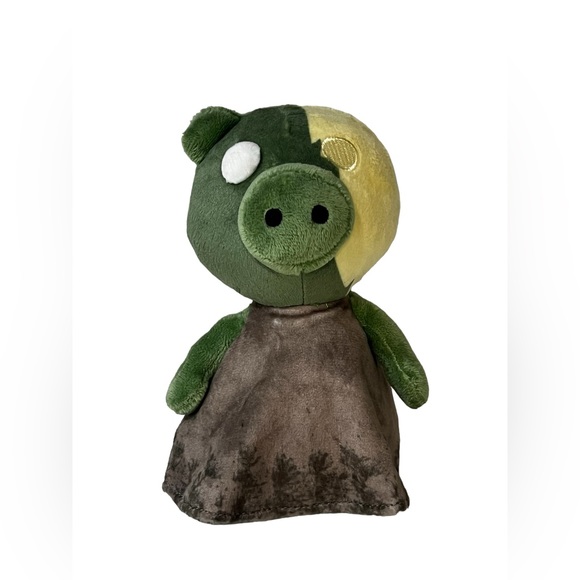 Zompiggy Plush Roblox PIggy Pig Zombie Green Yellow 13” MiniToon Mini Toon - Picture 1 of 4